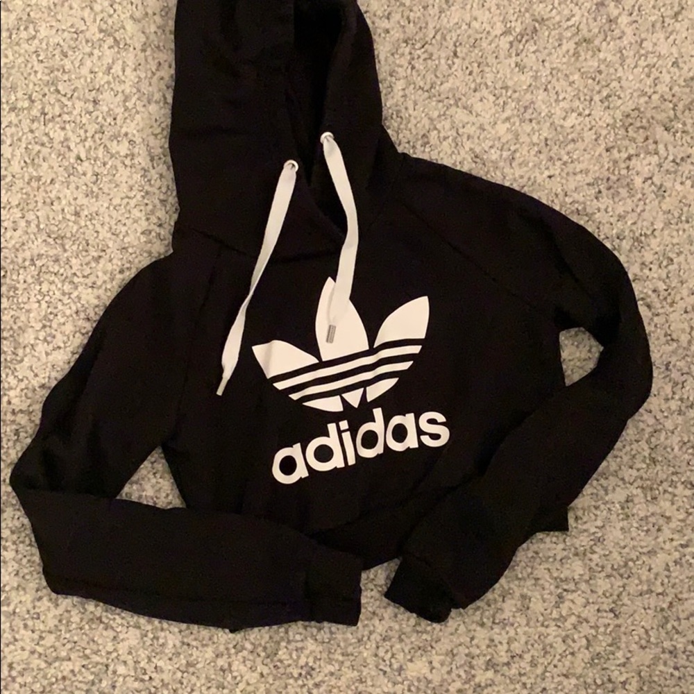 Excellent condition adidas cropped trefoil hoodie